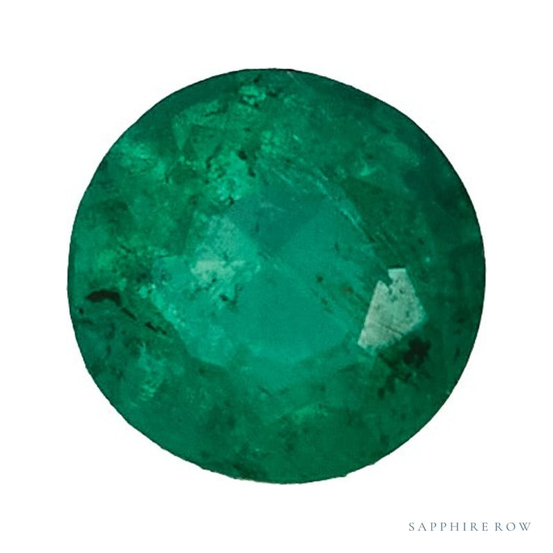 2.25 mm Natural Green Emerald – Round Cut – A Quality — Sapphire Row · cut7