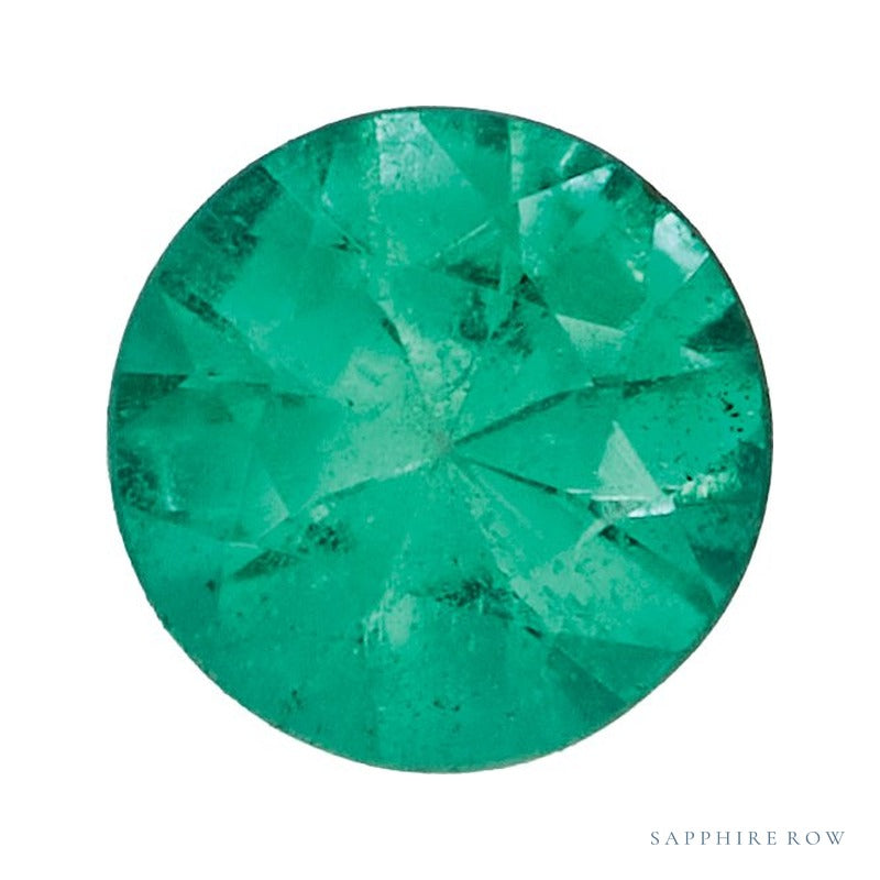 2.75 mm Natural Green Emerald – Round Cut – A Quality — Sapphire Row · cut7