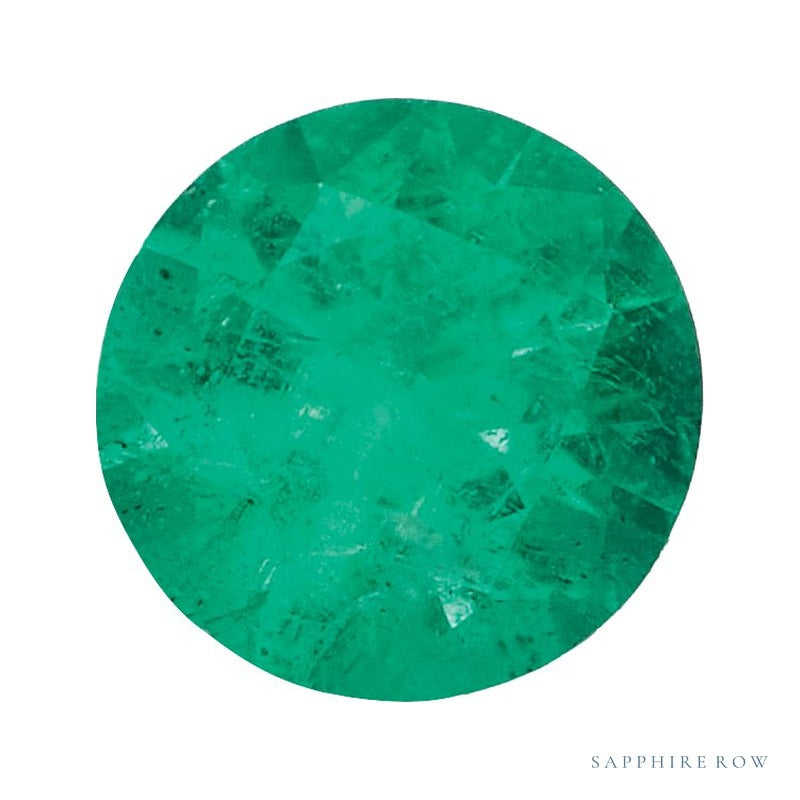 3.25 mm Natural Green Emerald – Round Cut – AA Quality — Sapphire Row · cut7