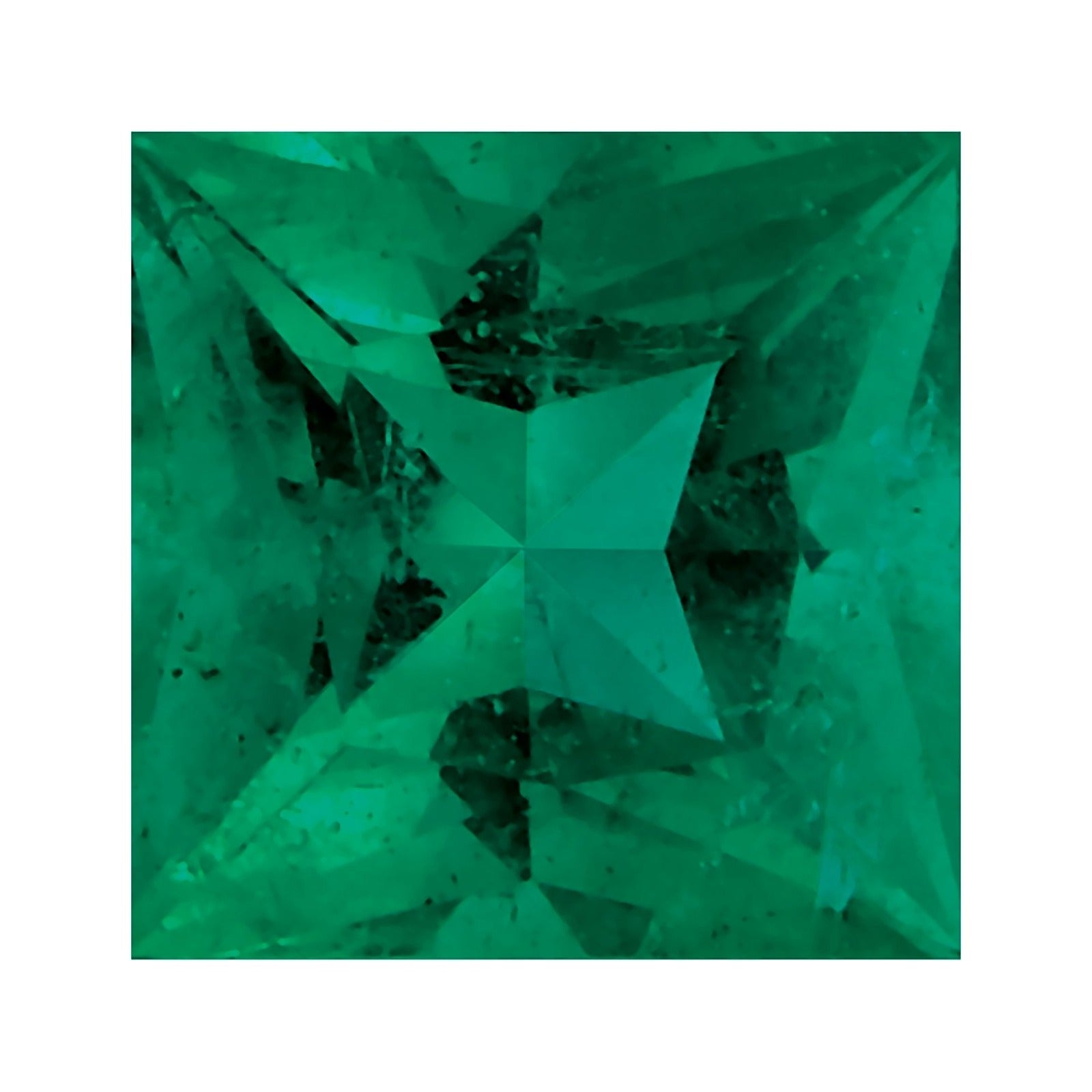3.5 mm Natural Green Emerald – Square Cut – AA Quality — Sapphire Row · cut7