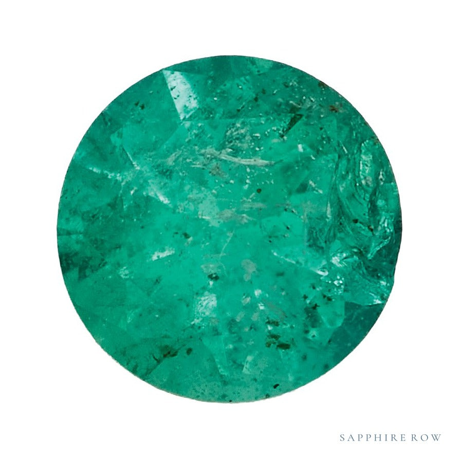 3.75 mm Natural Green Emerald – Round Cut – B Quality — Sapphire Row · cut7