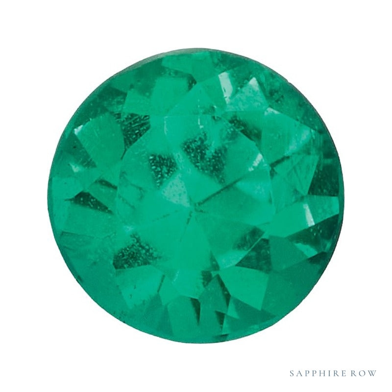 3 mm Natural Green Emerald – Round Cut – AA Quality — Sapphire Row · cut7