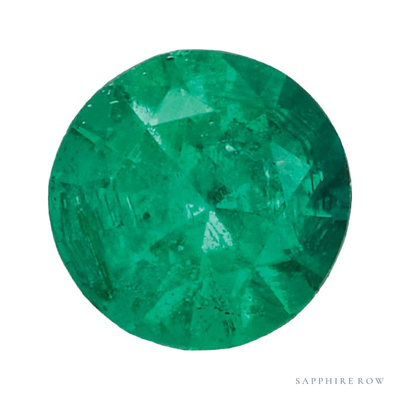 2.75 mm Natural Green Emerald – Round Cut – AA Quality — Sapphire Row · cut7