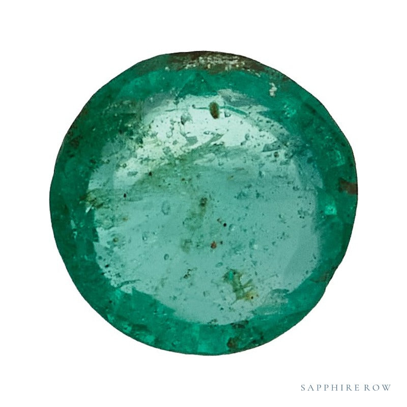 3 mm Natural Green Emerald – Round Cut – Commercial Quality — Sapphire Row · cut7