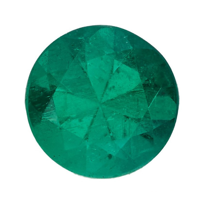 3.5 mm Natural Green Emerald – Round Cut – A Quality — Sapphire Row · cut7