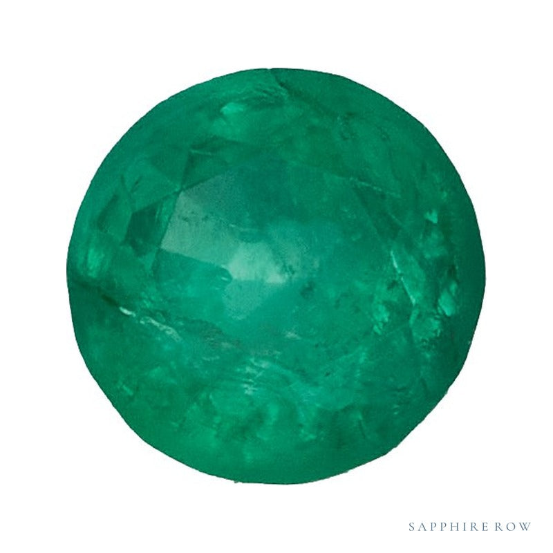 2.5 mm Natural Green Emerald – Round Cut – A Quality — Sapphire Row · cut7