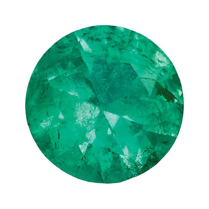 3.5 mm Natural Green Emerald – Round Cut – AA Quality — Sapphire Row · cut7