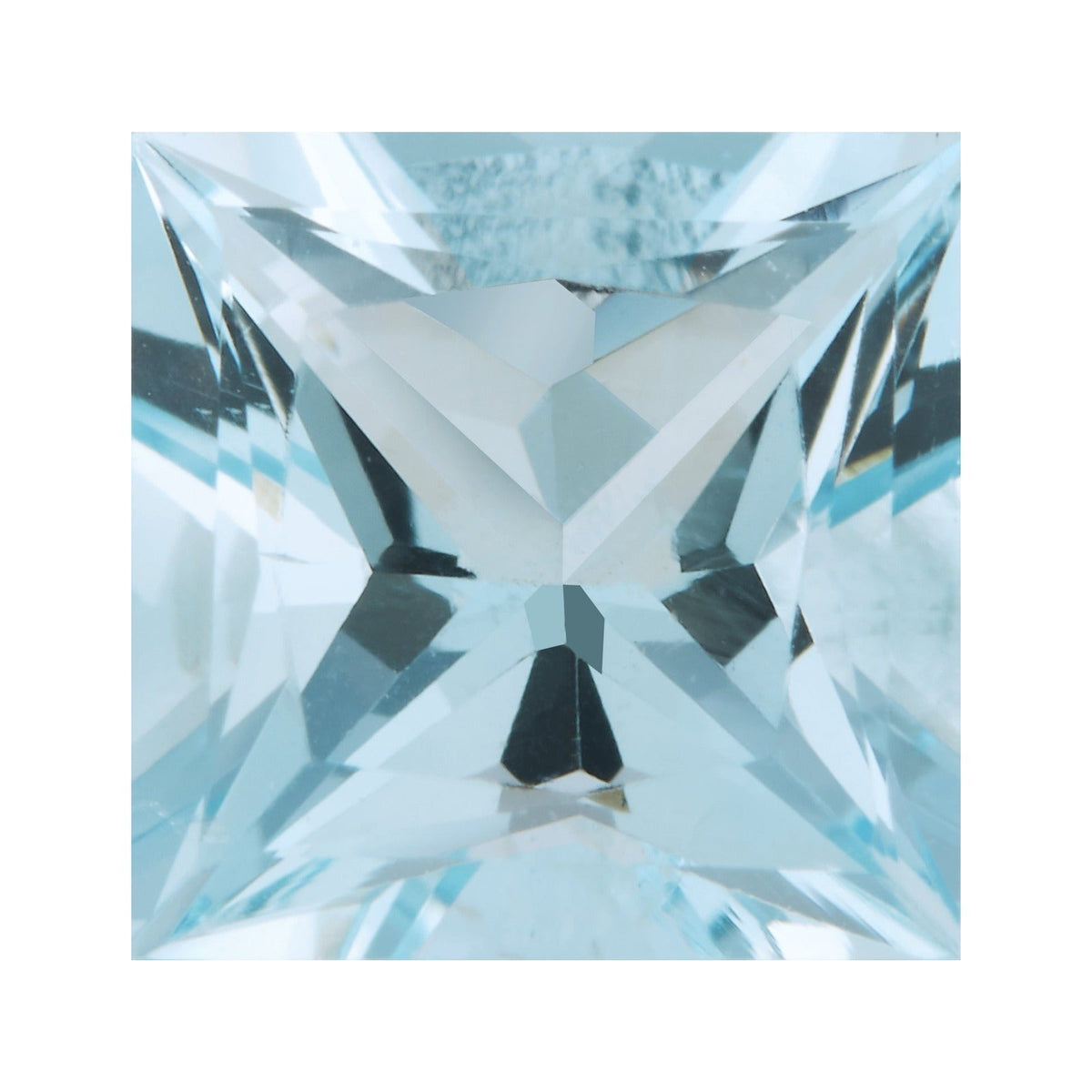 3 mm Natural Aqua Aquamarine – Square Cut – A Quality — Sapphire Row · cut7