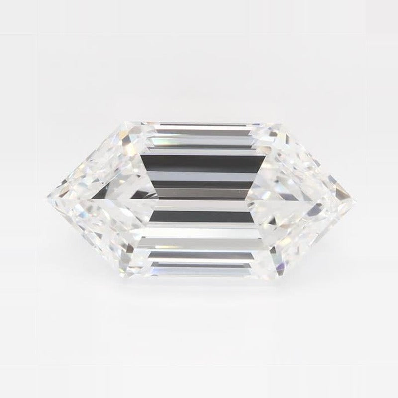 3.63 ct Lab-Grown Diamond – D VVS2 – Elongated Hexagon Cut – Duchess Step-cut – GCAL Certified — Sapphire Row · cut7