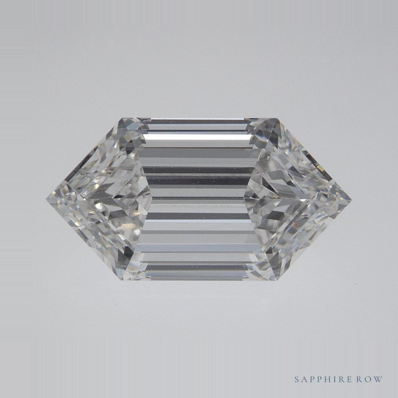 2.09 ct Lab-Grown Diamond – G VVS2 – Elongated Hexagon Cut – Duchess Step-cut – GIA Certified — Sapphire Row · cut7