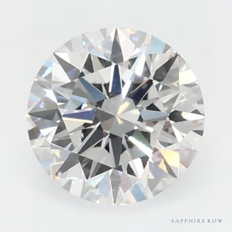0.60 ct Lab-Grown Diamond – F VVS2 – Round Cut – GCAL Certified — Sapphire Row · cut7