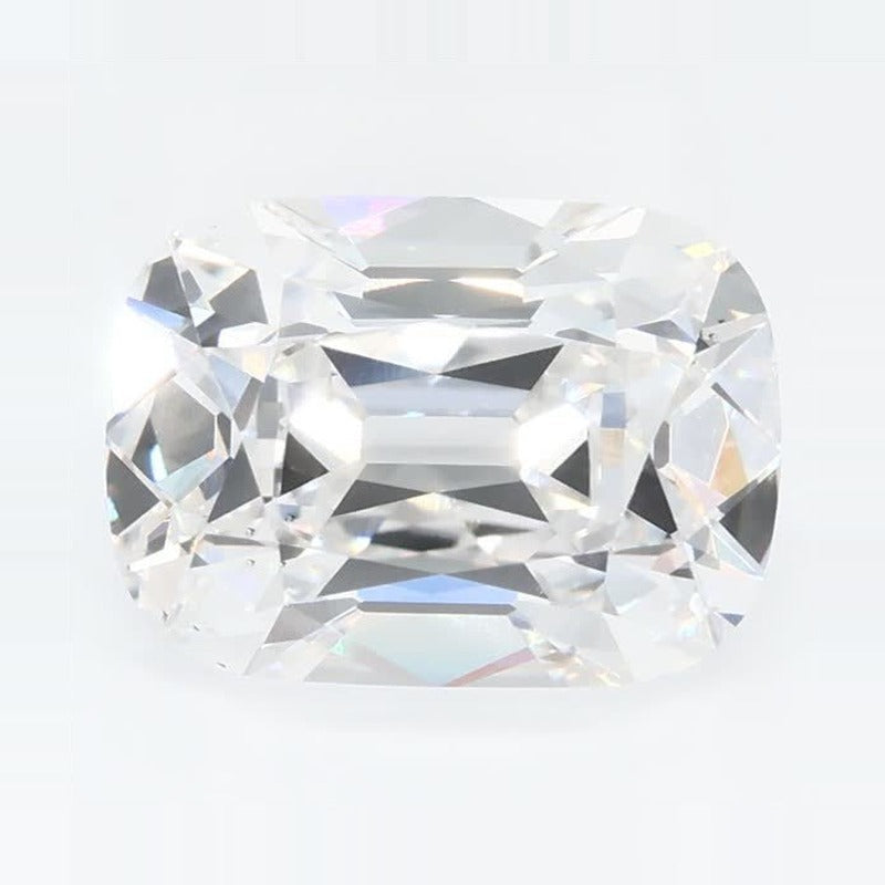 3.01 ct Lab-Grown Diamond – E VS2 – Elongated Cushion Cut – Old Mine Cut – GCAL Certified — Sapphire Row · cut7