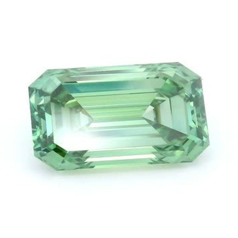 2.58 ct Lab-Grown Fancy Vivid Green Diamond – VS1 – Emerald Cut – IGI Certified — Sapphire Row · cut7