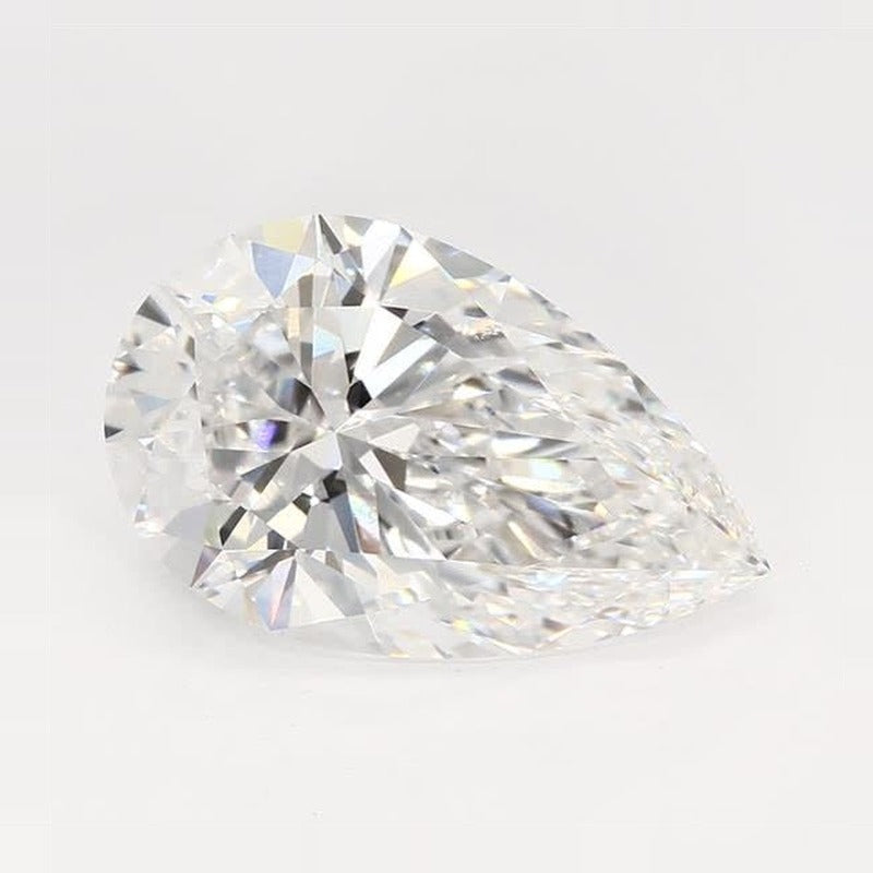 4.06 ct Lab-Grown Diamond – D VVS2 – Pear Cut – GCAL Certified — Sapphire Row · cut7