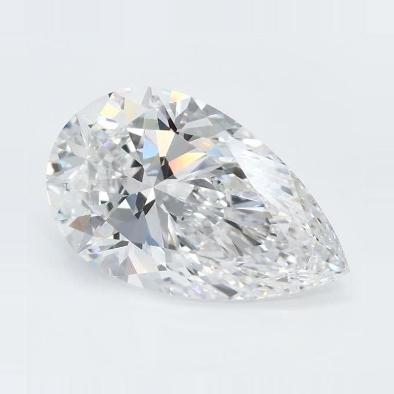 4.03 ct Lab-Grown Diamond – D VVS2 – Pear Cut – GCAL Certified — Sapphire Row · cut7
