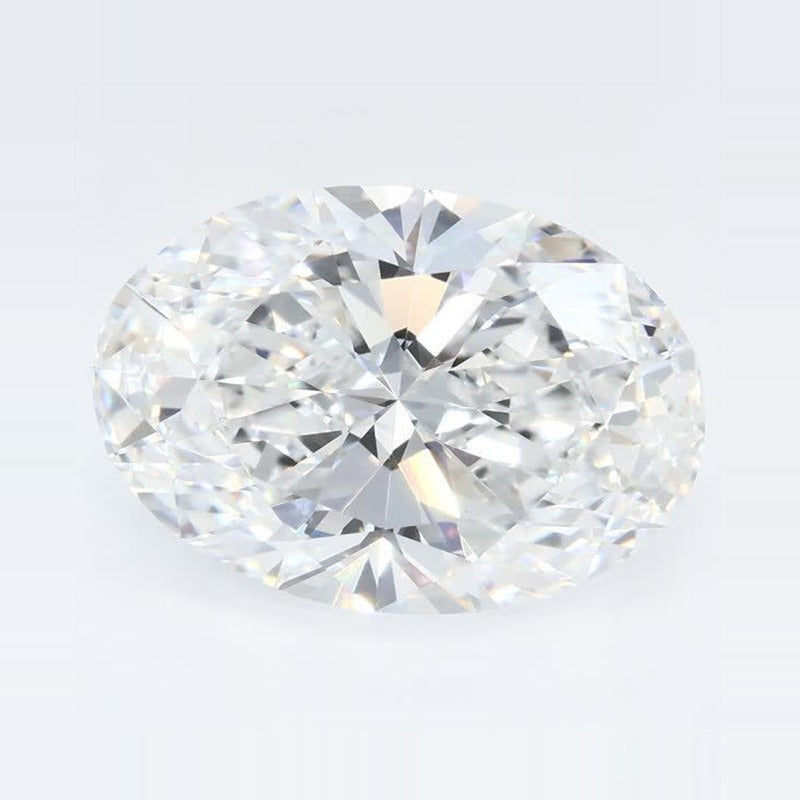 3.89 ct Lab-Grown Diamond – D VVS2 – Oval Cut – GCAL Certified — Sapphire Row · cut7