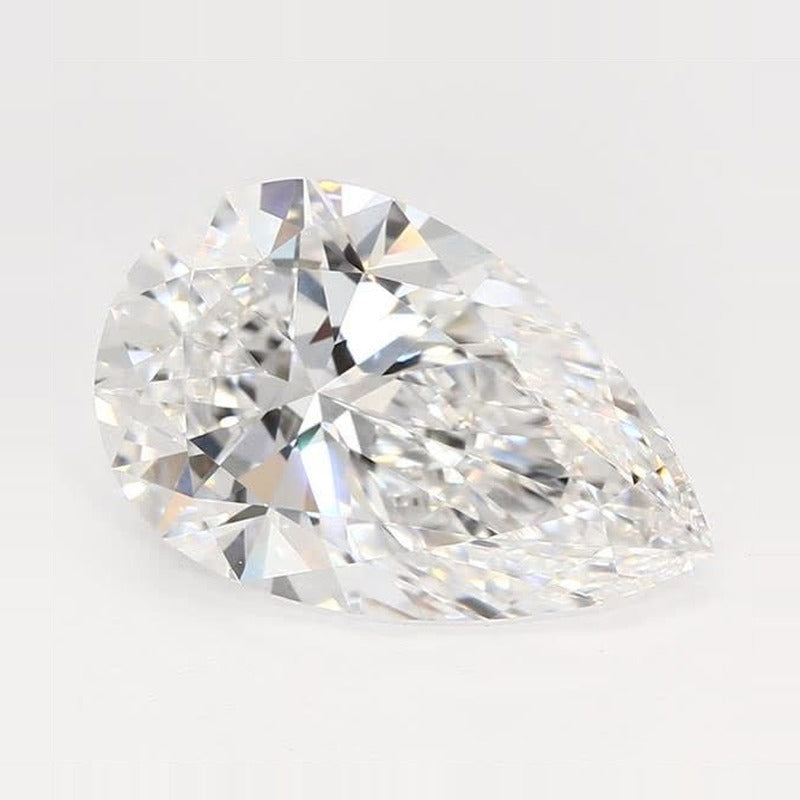 3.54 ct Lab-Grown Diamond – D VVS2 – Pear Cut – GCAL Certified — Sapphire Row · cut7