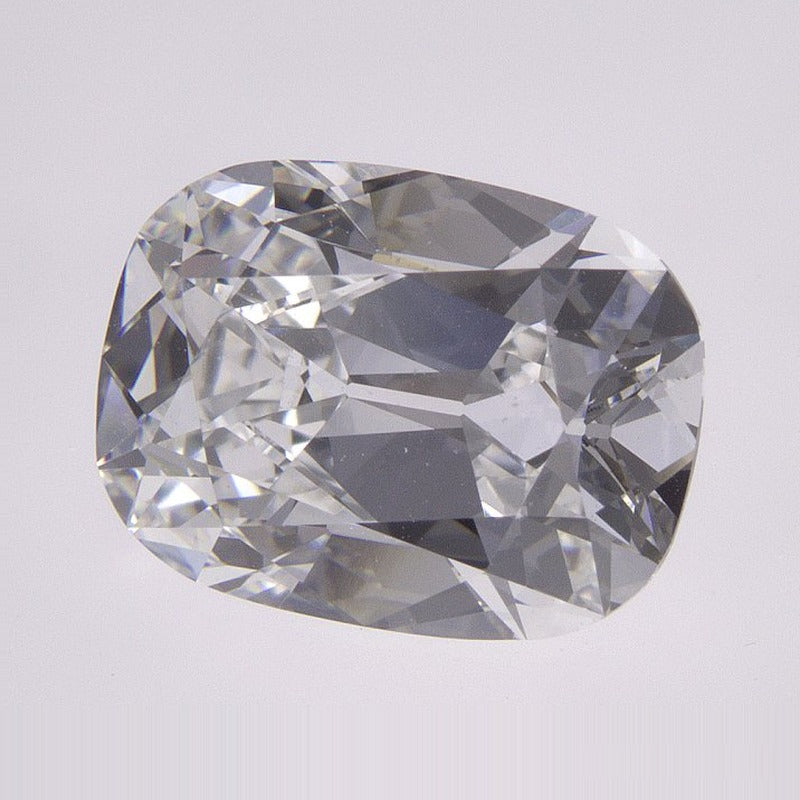 3.14 ct Lab-Grown Diamond – E VVS2 – Elongated Cushion Cut – Old Mine Cut – GCAL Certified — Sapphire Row · cut7