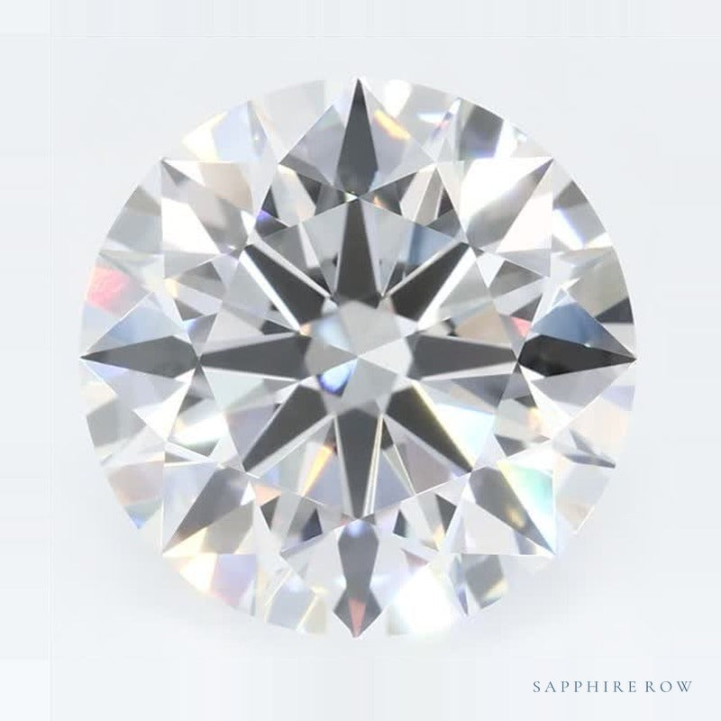 3.01 ct Lab-Grown Diamond – E VVS1 – Round Cut – GCAL Certified — Sapphire Row · cut7