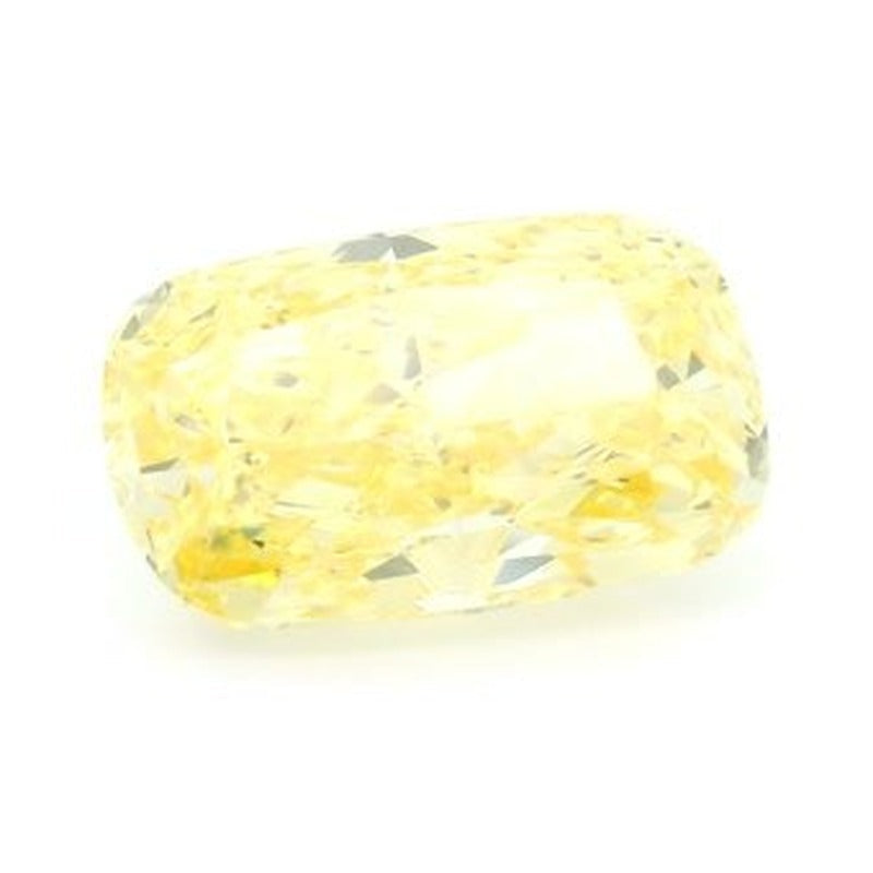 2.51 ct Lab-Grown Fancy Vivid Yellow Diamond – VS1 – Elongated Cushion Cut – IGI Certified — Sapphire Row · cut7
