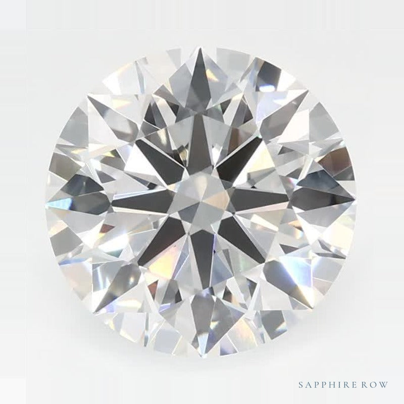 2.48 ct Lab-Grown Diamond – E VVS1 – Round Cut – GCAL Certified — Sapphire Row · cut7