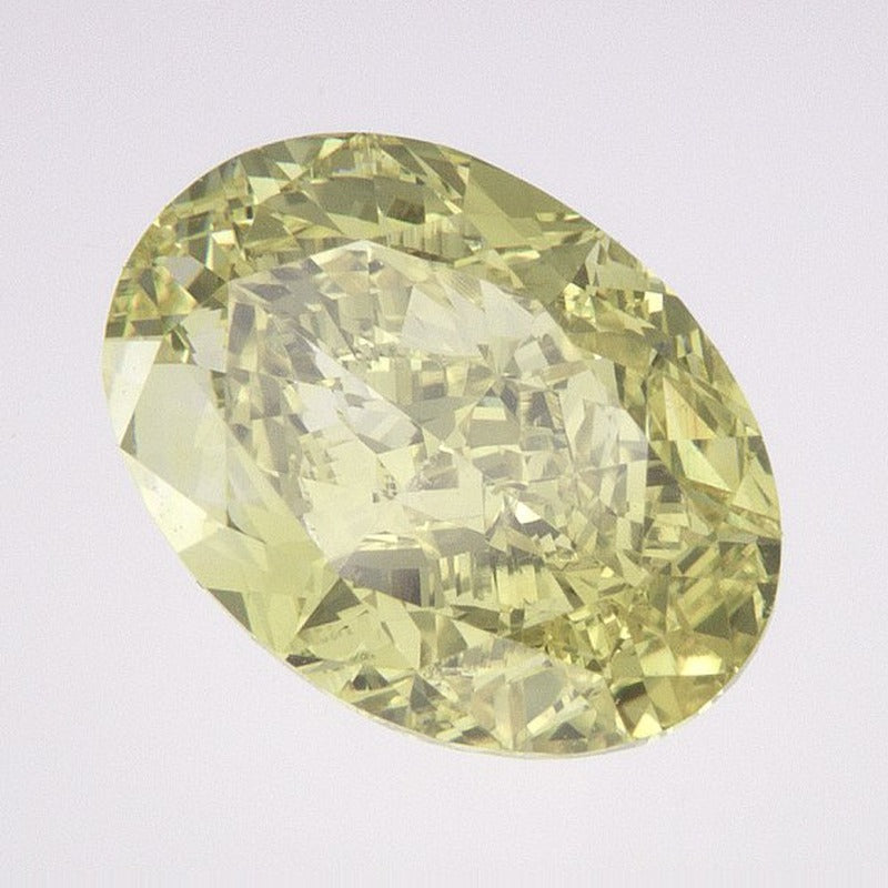 2.39 ct Lab-Grown Fancy Vivid Yellow Diamond – VVS2 – Oval Cut – IGI Certified — Sapphire Row · cut7