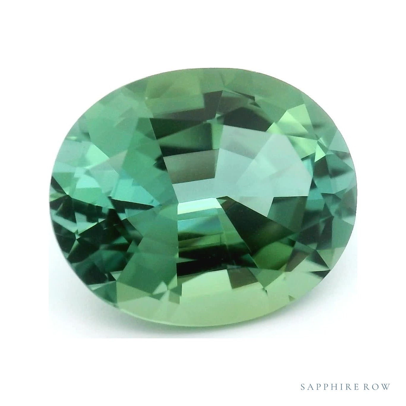 4.97 ct Natural Green Tourmaline – Oval Cut — Sapphire Row · cut7