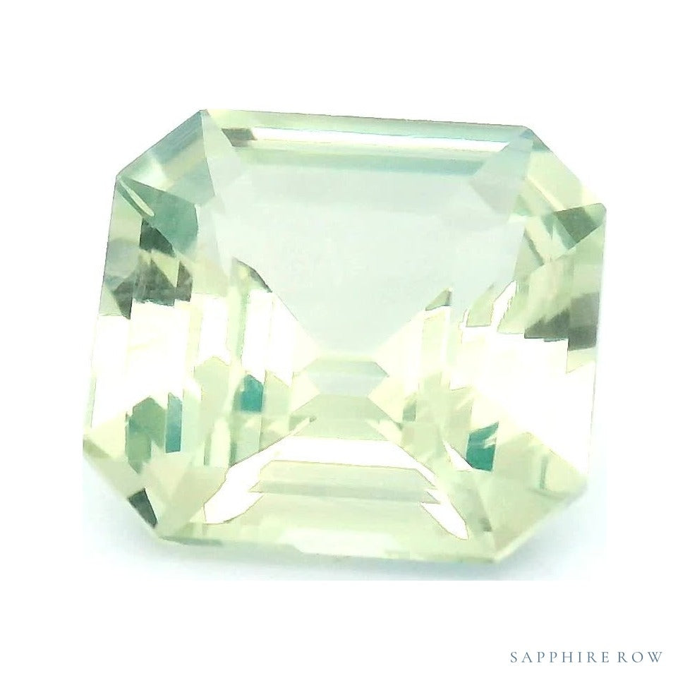 2.11 ct Natural Green Sapphire (No Heat) – Asscher Cut — Sapphire Row · cut7