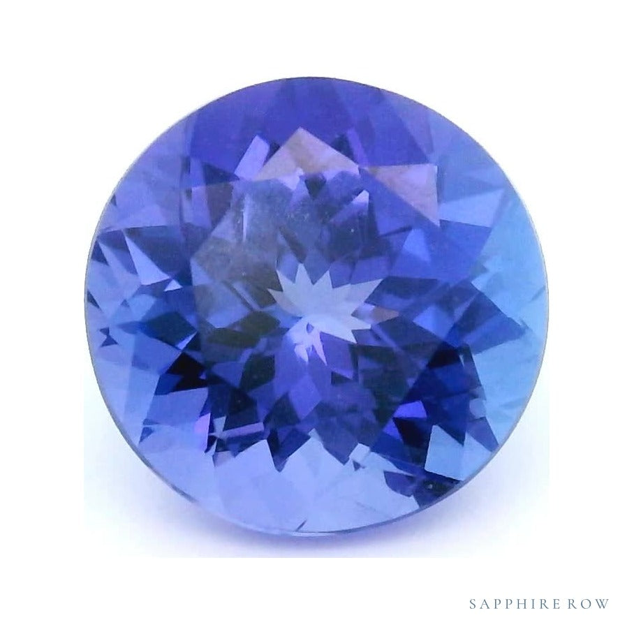 2.01 ct Natural Blue Tanzanite – Round Cut — Sapphire Row · cut7