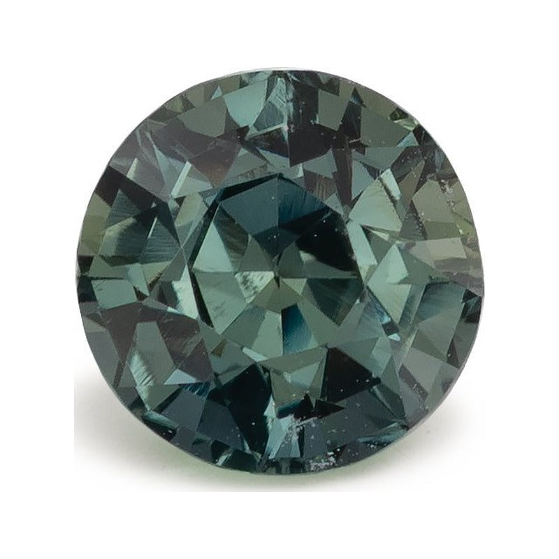 1.33 ct Natural Green Sapphire (No Heat) – Round Cut – Sri Lanka — Sapphire Row · cut7