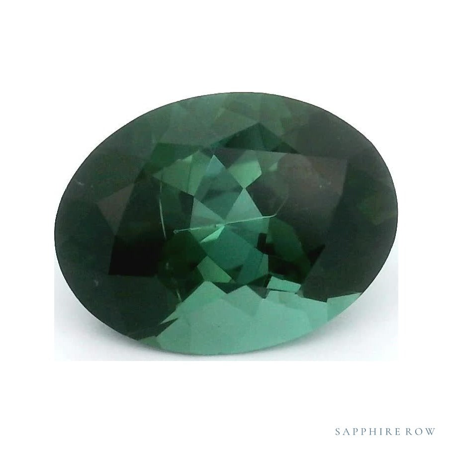 1.24 ct Natural Green Tourmaline – Oval Cut — Sapphire Row · cut7