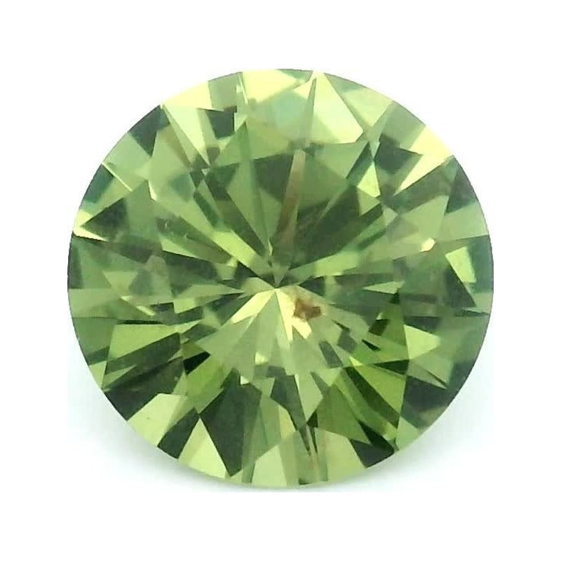 1.08 ct Natural Green Sapphire (Heated) – Round Cut — Sapphire Row · cut7