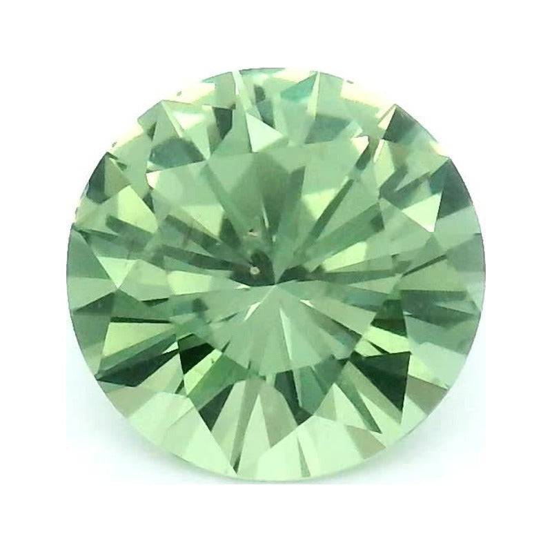 1.02 ct Natural Green Sapphire (Heated) – Round Cut — Sapphire Row · cut7