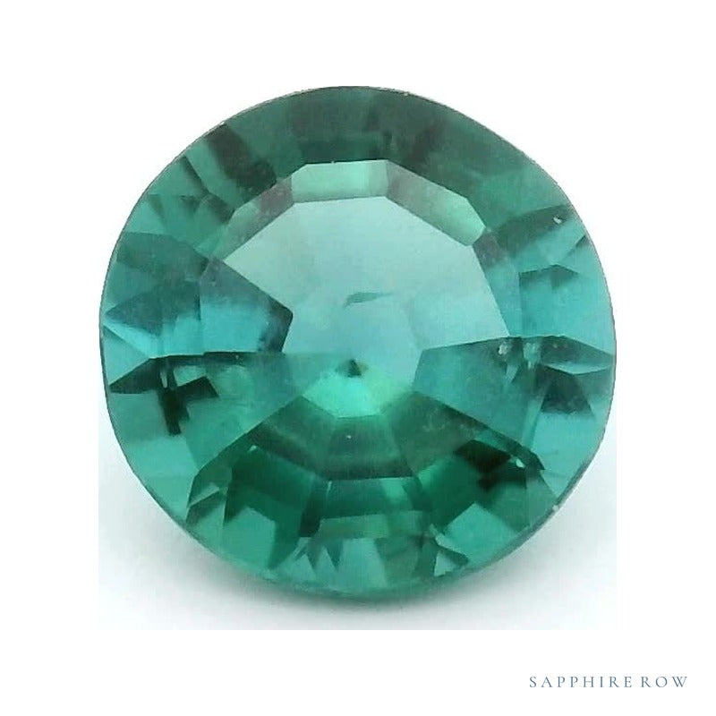 0.98 ct Natural Teal Tourmaline – Round Cut — Sapphire Row · cut7
