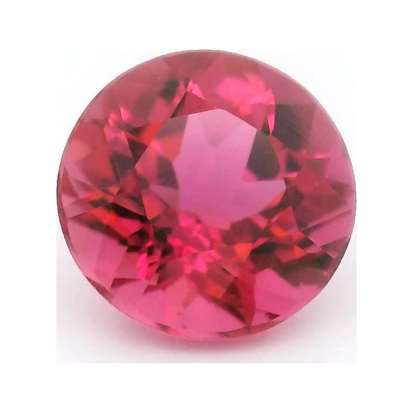 0.84 ct Natural Pink Tourmaline – Round Cut — Sapphire Row · cut7