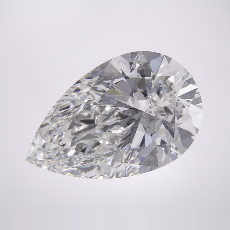 9.54 ct Lab-Grown Diamond – F VVS2 – Pear Cut – GCAL Certified — Sapphire Row · cut7