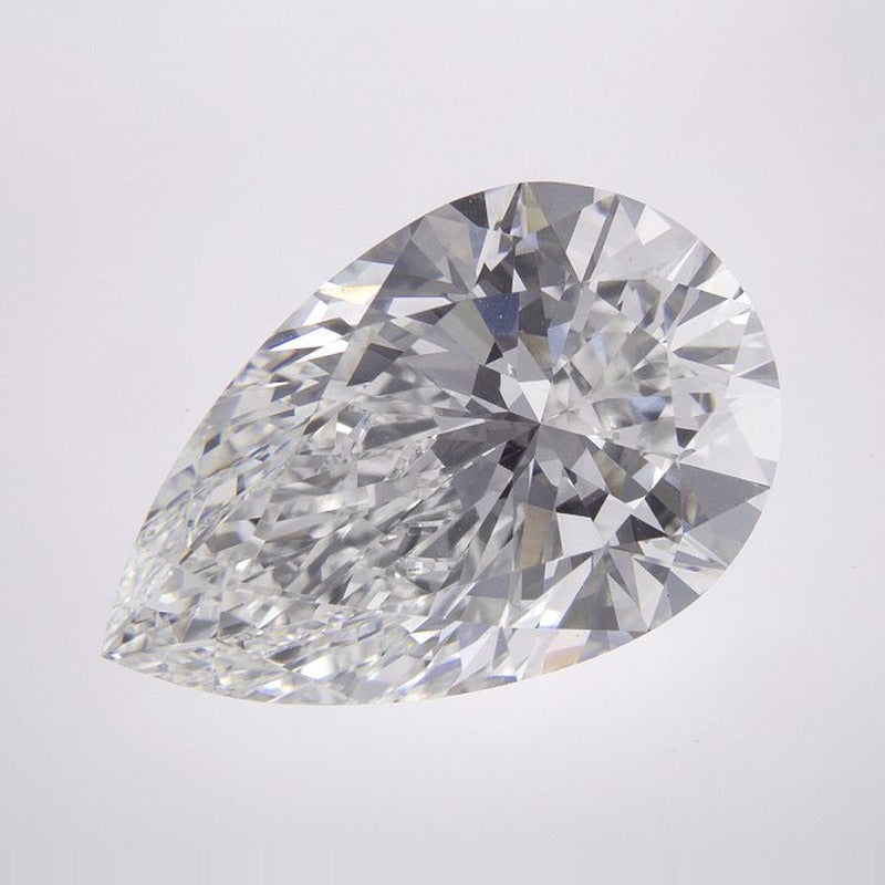 8.58 ct Lab-Grown Diamond – F VVS2 – Pear Cut – GCAL Certified — Sapphire Row · cut7