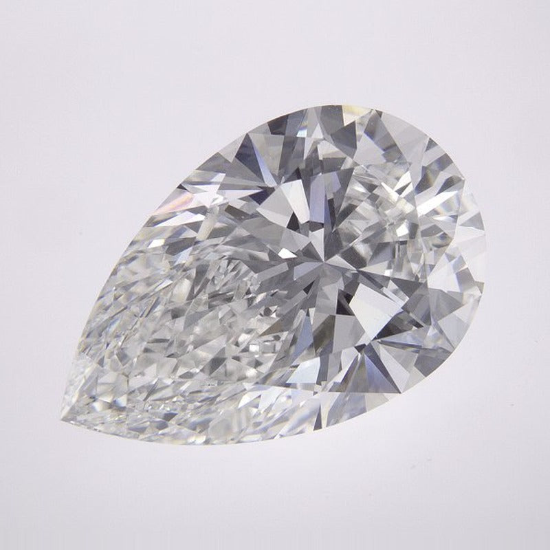 7.09 ct Lab-Grown Diamond – F VVS2 – Pear Cut – GCAL Certified — Sapphire Row · cut7