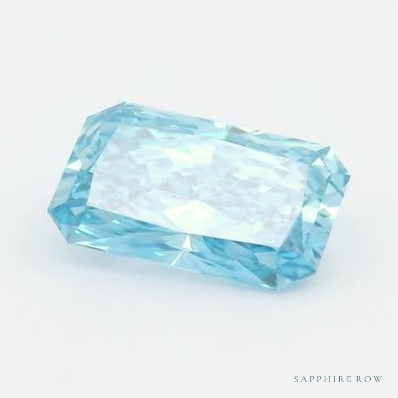 1.53 ct Lab-Grown Fancy Vivid Blue Diamond – VS1 – Radiant Cut – IGI Certified — Sapphire Row · cut7
