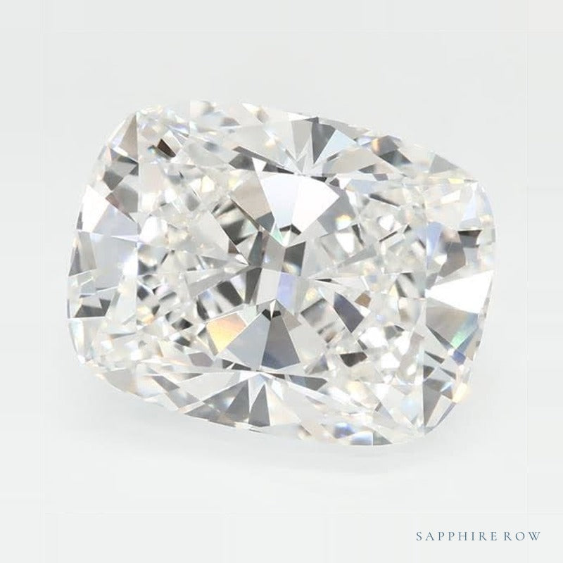 3.03 ct Lab-Grown Diamond – F VVS2 – Elongated Cushion Cut – GCAL Certified — Sapphire Row · cut7