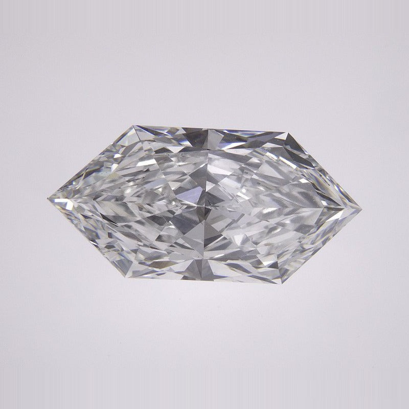 4.02 ct Lab-Grown Diamond – E VVS2 – Elongated Hexagon Cut – Duchess Faceted-cut – IGI Certified — Sapphire Row · cut7