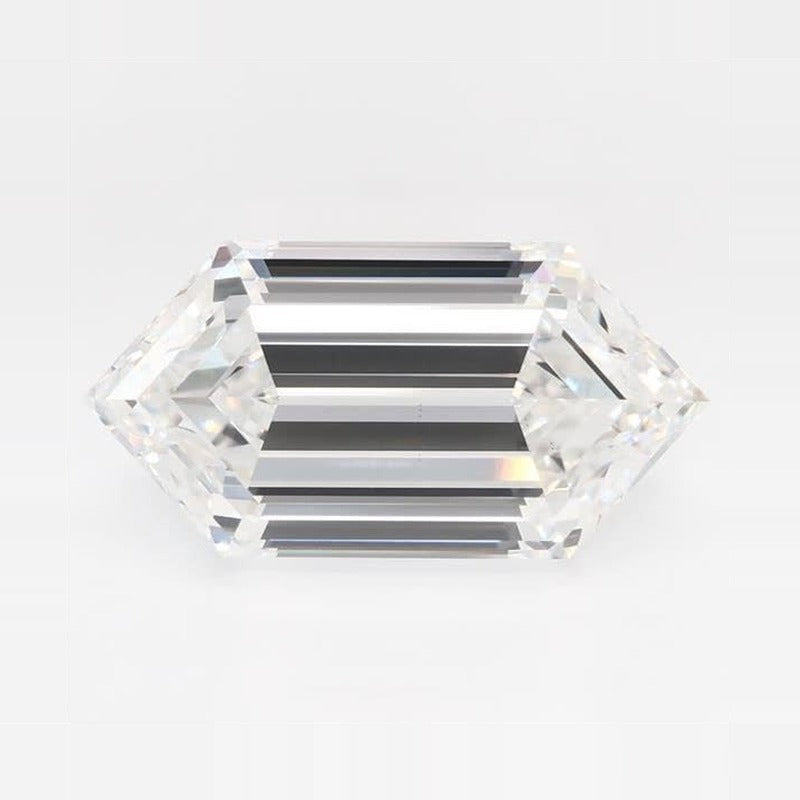 3.80 ct Lab-Grown Diamond – E VS1 – Elongated Hexagon Cut – Duchess Step-cut – GCAL Certified — Sapphire Row · cut7