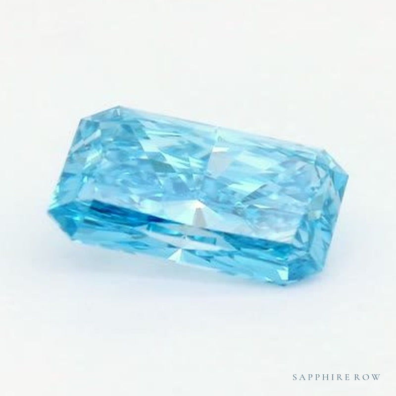 1.36 ct Lab-Grown Fancy Vivid Blue Diamond – VVS2 – Radiant Cut – IGI Certified — Sapphire Row · cut7