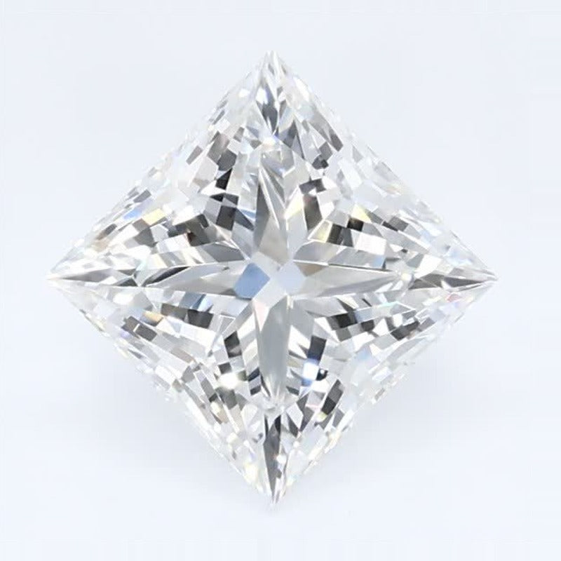0.88 ct Lab-Grown Diamond – E VVS2 – Square Cut – GCAL Certified — Sapphire Row · cut7