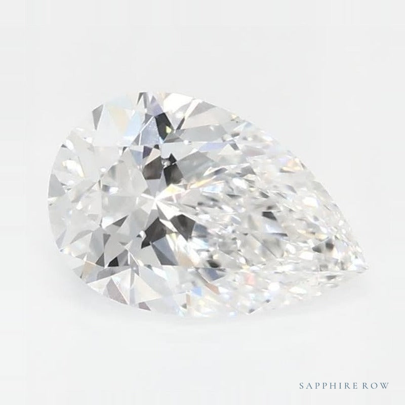 0.76 ct Lab-Grown Diamond – D VS1 – Pear Cut – GCAL Certified — Sapphire Row · cut7