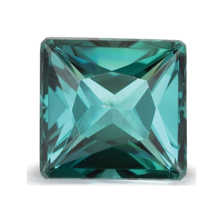 2.68 ct Natural Teal Tourmaline – Square Cut – Brazil — Sapphire Row · cut7