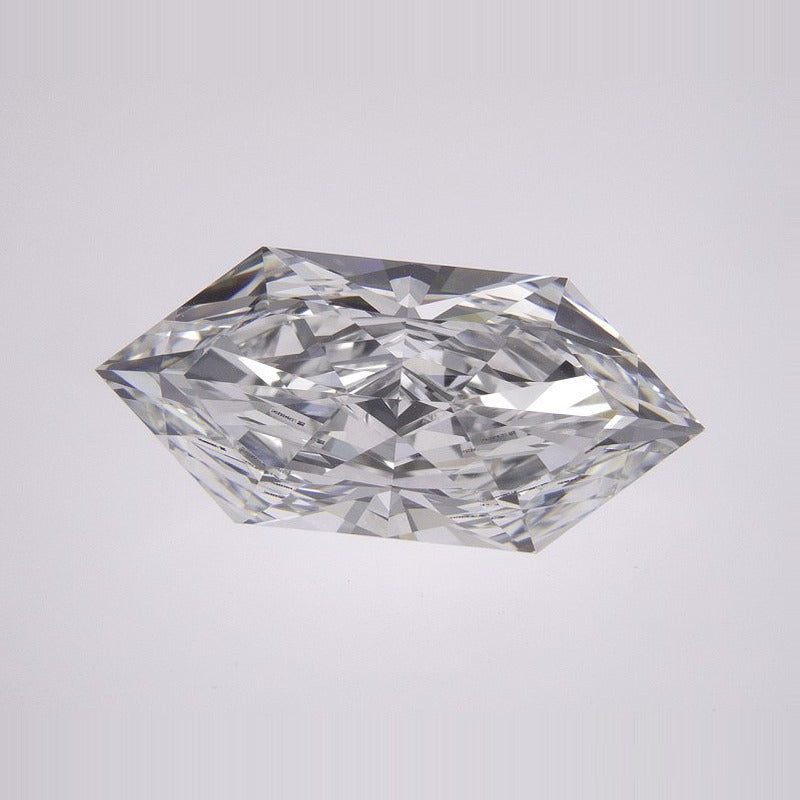 4.01 ct Lab-Grown Diamond – E VVS2 – Elongated Hexagon Cut – Duchess Faceted-cut – IGI Certified — Sapphire Row · cut7