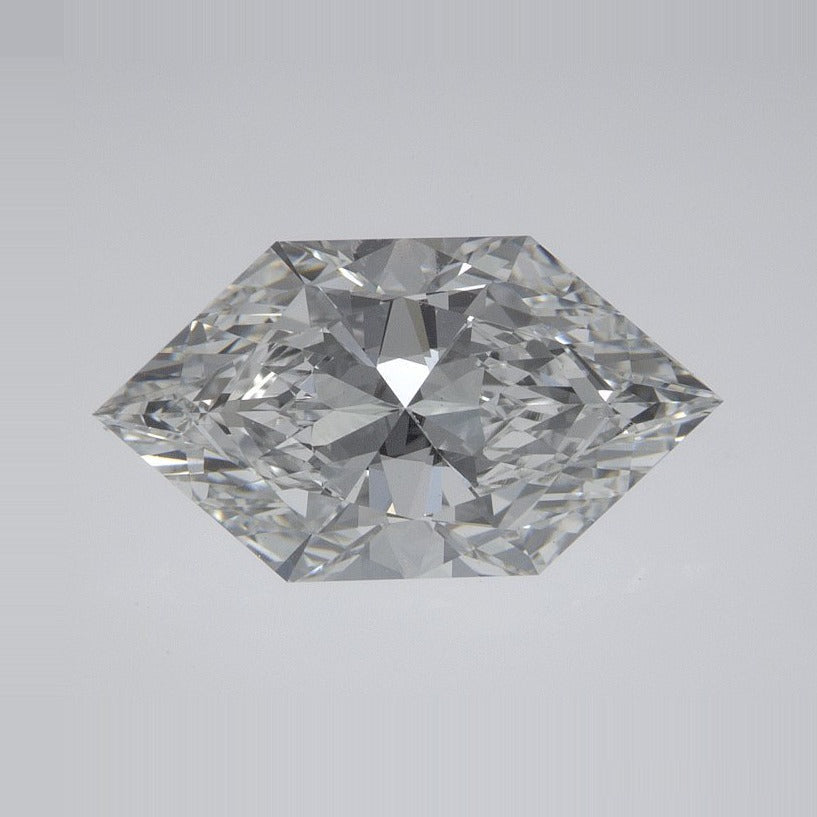 2.46 ct Lab-Grown Diamond – F VVS2 – Elongated Hexagon Cut – Duchess Faceted-cut – IGI Certified — Sapphire Row · cut7