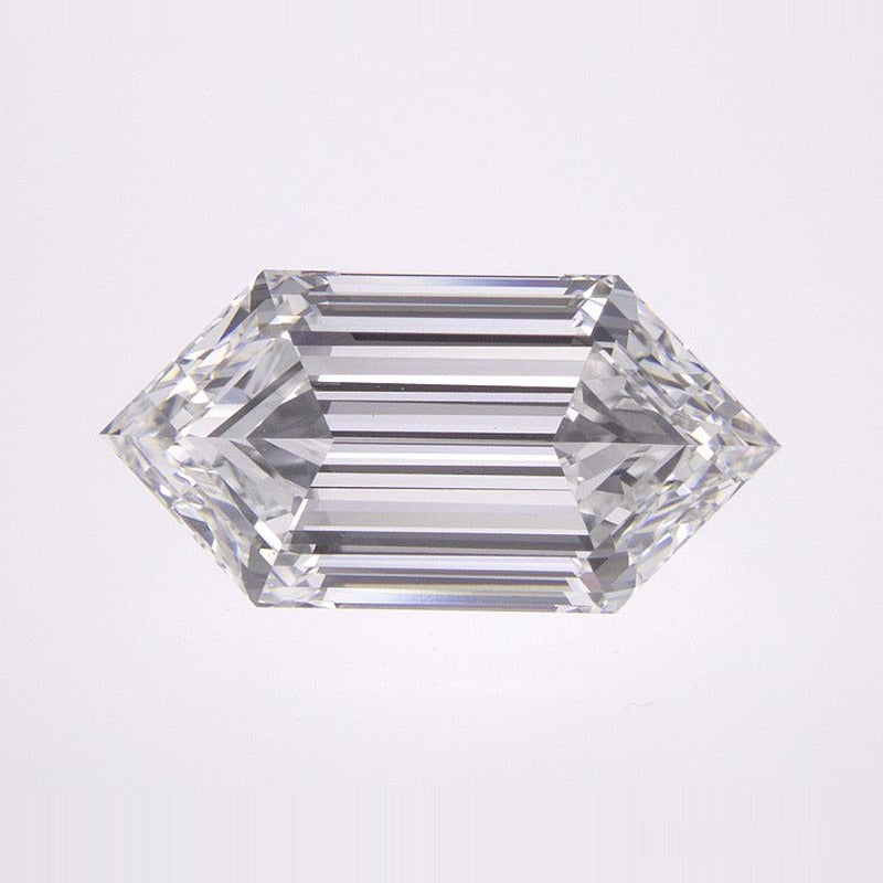 2.23 ct Lab-Grown Diamond – E VVS2 – Elongated Hexagon Cut – Duchess Step-cut – GIA Certified — Sapphire Row · cut7