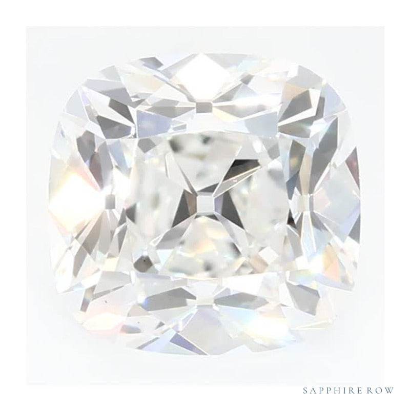 1.57 ct Lab-Grown Diamond – E VS2 – Cushion Cut – Old Mine Cut – GCAL Certified — Sapphire Row · cut7
